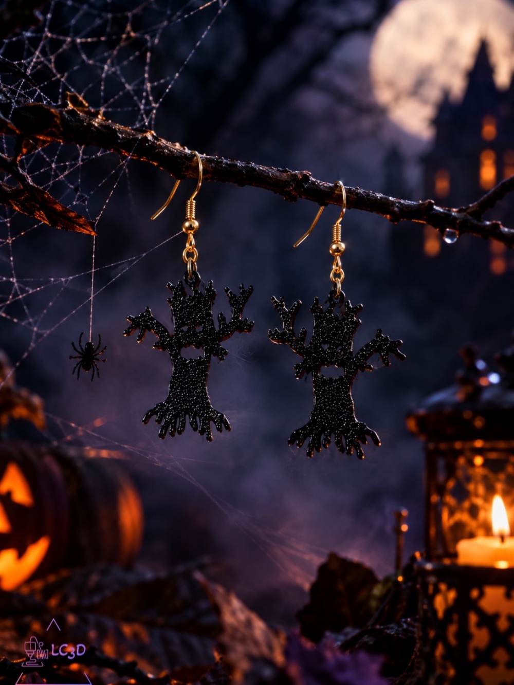 Ghostly Tree Earrings